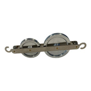 Low-Friction Dual Wheel Physics Pulleys with Hooks – Bulk Pack