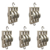 Triple Parallel Aluminum Pulley Set (5 Pack) – 50mm Wheels