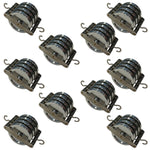 Quadruple Parallel Pulleys (Pack of 10) – Four 50mm Low-Friction Aluminum Wheels with Hooked Metal Frame by GSC International Inc.