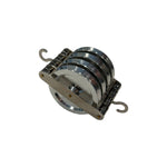 Quadruple Parallel Pulley – Four 50mm Low-Friction Aluminum Wheels with Hooked Metal Frame by GSC International Inc.