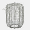 Sagebrook Home 16346-03 Metal, 13" Wire Lantern, Silver