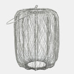 Sagebrook Home 16346-03 Metal, 13" Wire Lantern, Silver