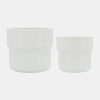 Sagebrook Home 16772-03 Ceramic, 7"/9"/10"D Mushroom Planters, White Set of 3
