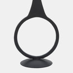 Sagebrook Home 16928-01 Metal, 10" Round Taper Candle Holder, Black