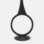 Sagebrook Home 16928-02 Metal, 13" Round Taper Candle Holder, Black