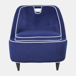 Sagebrook Home 17050-01 Two-Toned Accent Chair - Dark Blue Kd