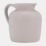Sagebrook Home 17053-03 Ceramic, 5" Pitcher Vase, Gray