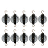 Pack of 10 Aluminum 50mm Pulley with Hooks