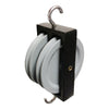 50mm Double Groove Aluminum Pulley with Hooks