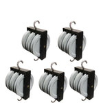 Pulley Triple Parallel Metal (Pack of 5) – 50mm Triple-Groove Classroom Pulley by GSC International Inc.