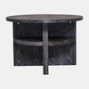 Sagebrook Home 17099 Ova Coffee Table With Bottom Shelves, Gray