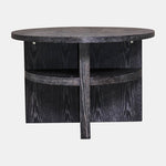 Sagebrook Home 17099 Ova Coffee Table With Bottom Shelves, Gray