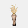 Sagebrook Home 17169-01 38" Meta Vase With Leaf Like Lid, Champagne