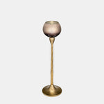 Sagebrook Home 17170-01 Glass, 18" Tealight Holder, Champagne