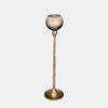 Sagebrook Home 17170-02 Glass, 21" Tealight Holder, Champagne