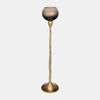 Sagebrook Home 17170-03 Glass, 24" Tealight Holder, Champagne