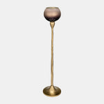 Sagebrook Home 17170-03 Glass, 24" Tealight Holder, Champagne
