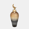Sagebrook Home 17172-02 22" Meta Vase With Lily Lid, Bronze