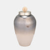 Sagebrook Home 17175-01 17" Glass Vase With Blush Knob, Champagne