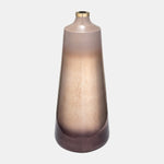 Sagebrook Home 17176-03 Glass, 21" Vase With Ring, Champagne