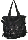 Amerileather Recycled Leather Tote – Eco Leaf Design with Adjustable Strap