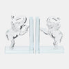 Sagebrook Home 17361 Crystal, S/2 5" Elephant Bookends