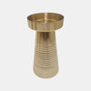 Sagebrook Home 17373-08 Metal, 8" Striped Pillar, Gold