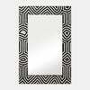 Sagebrook Home 17389 Mosaic 24"X36" Modern Tiled Rect Mirror Black/White