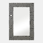 Sagebrook Home 17389 Mosaic 24"X36" Modern Tiled Rect Mirror Black/White