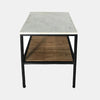Sagebrook Home 17396 Wood/Marble, 14X20" Side Table, Brown/White