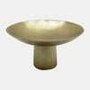 Sagebrook Home 17402-04 Metal, 7" Bowl With Stand, Gold