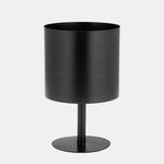 Sagebrook Home 17428-01 Ec Metal, 8", Flat Round Base Planter, Black