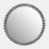 Sagebrook Home 17434 Metal, 29", Ring Texture Mirror, Brushed Nickel