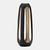 Sagebrook Home 17463-02 Metal, 18", Open Vase, Matte Black