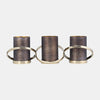 Sagebrook Home 17493 Metal, 6", Abstract Ring Candle Holder, Gold