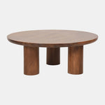 Sagebrook Home 17531-01 Wood, 35" Scandinavian Coffee Table, Brwn Kd