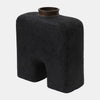 Sagebrook Home 17542-01 Ecomix, 13" Abstract Vase, Black