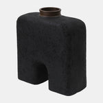 Sagebrook Home 17542-01 Ecomix, 13" Abstract Vase, Black