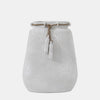 Sagebrook Home 17548-01 Ecomix, 16" Vase With Jute Detail, White