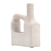 Sagebrook Home 17549-02 Ecomix, 13" Abstract Vase, Antique White