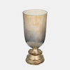 Sagebrook Home 17570-01 Glass, 18" Hurricane Holder With Meta Stand, Champ
