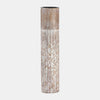 Sagebrook Home 17588-01 Wood, 14" 2-Tone Textured Candle Holder, Brown
