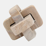 Sagebrook Home 17601 Marble, 5" Knot, Natural