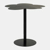 Sagebrook Home 17619 Metal, 22"x21" Clover Shaped Side Table, Black Kd