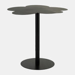 Sagebrook Home 17619 Metal, 22"x21" Clover Shaped Side Table, Black Kd