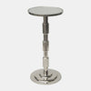 Sagebrook Home 17628 Metal, 10"x21" Side Table With Mirror Top, Silver