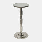 Sagebrook Home 17628 Metal, 10"x21" Side Table With Mirror Top, Silver