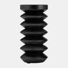 Sagebrook Home 17676-02 Wood, 8" Accordion Candle Holder, Black