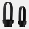 Sagebrook Home 17725-01 14/16", Meta Lantern, Set of 2, Black