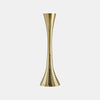 Sagebrook Home 17743-01 9" Metal, Taper Candle Holder, Brass